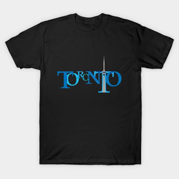 Toronto Type T-Shirt by DavidLoblaw